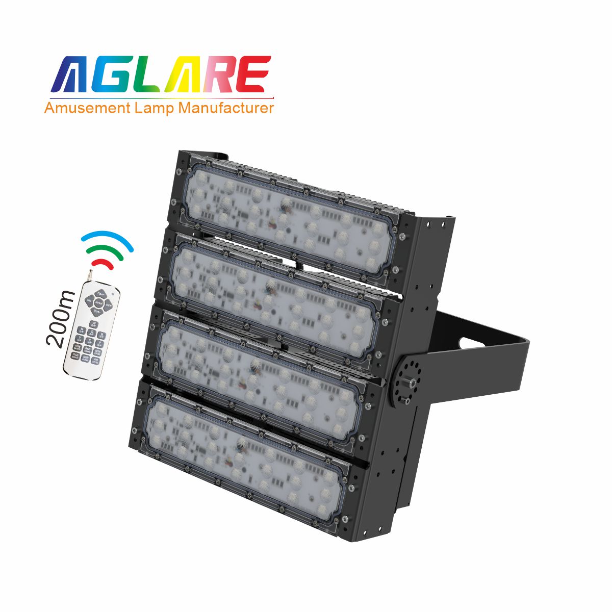 200W RGB彩色投光灯,变色户外射灯带？仄