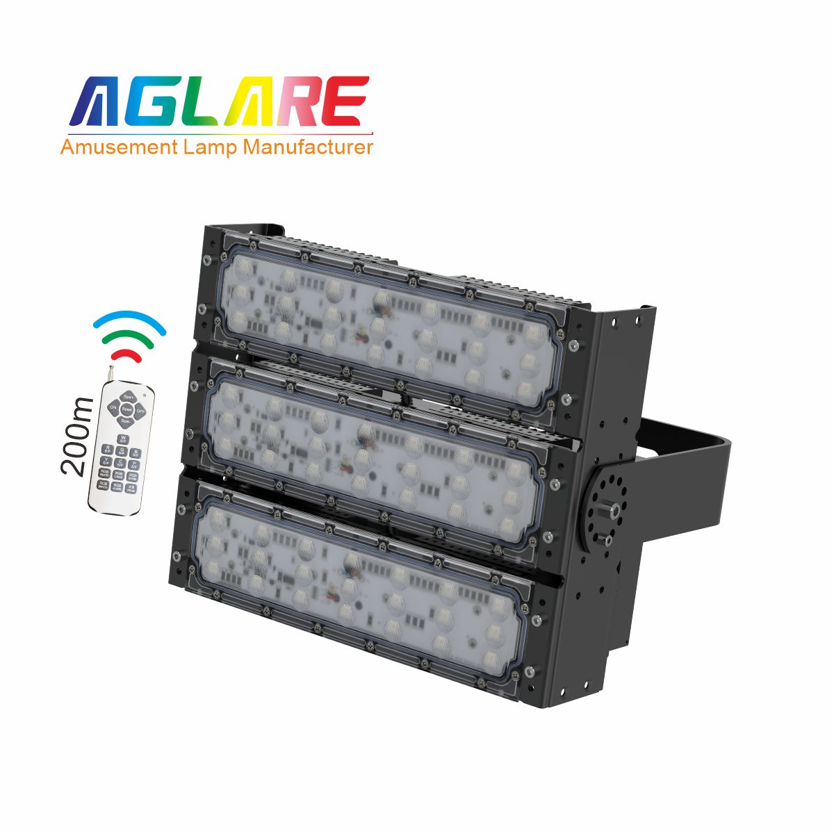 150W LED彩色泛光灯投光灯,变色户外射灯带？仄