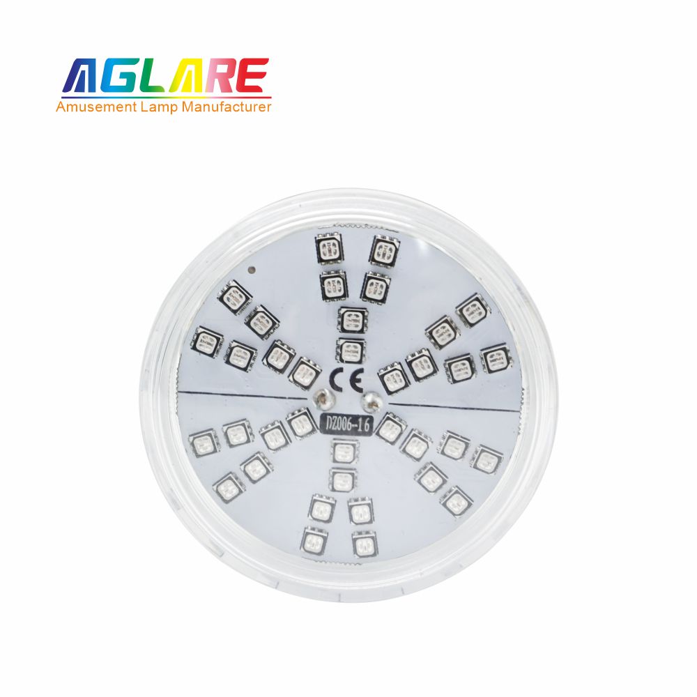 60mm RGB LED游乐场灯1-16自动程序旋转效果- AC24V， 42led